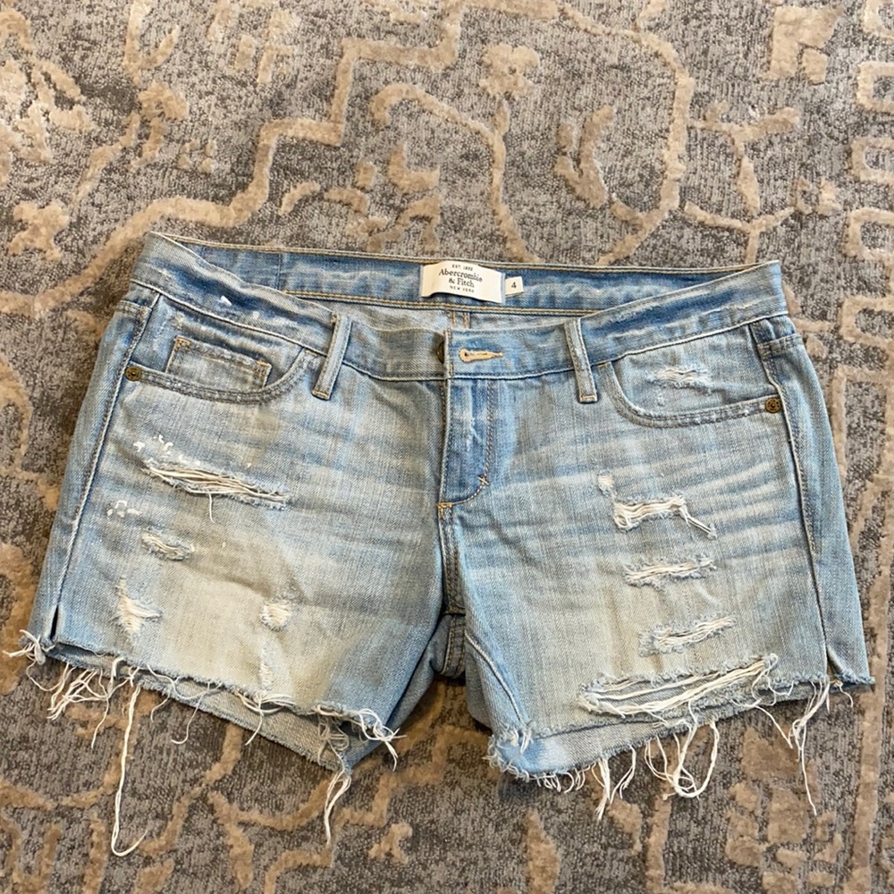 Distressed women’s Abercrombie and Fitch Shorts